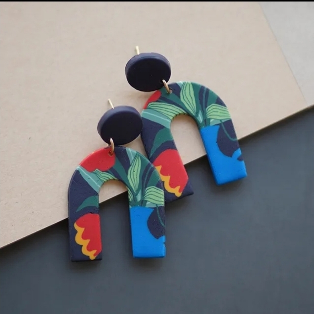 Fun Epoxy Earrings